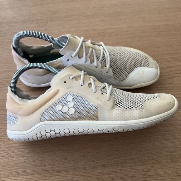 Shoes - Vivobarefoot Primus Lite III Womens Size 7.5 White Lace Up Lightweight EUR 38